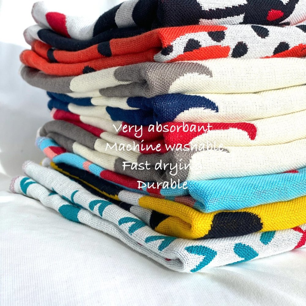 Hand Towels 100% Cotton / Kitchen Towels with Holders - Picture 9 of 10